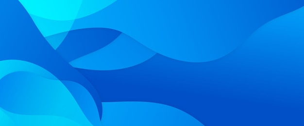 Fondo de formas geométricas abstractas de vectores azules