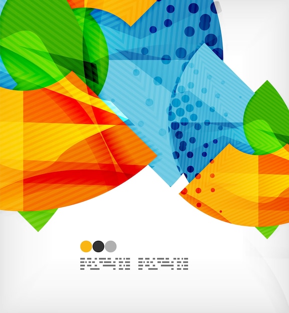Fondo de formas geométricas abstractas