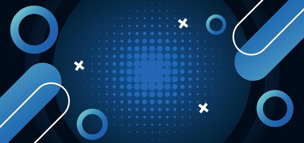 Fondo de formas geométricas azules abstractas