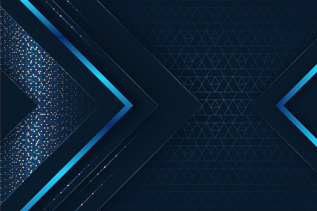 Fondo de formas geométricas elegantes y realistas