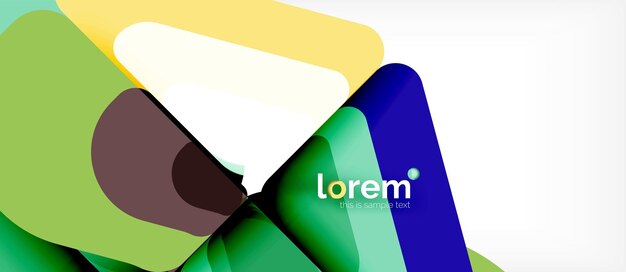 Fondo de formas geométricas de moda y coloridas