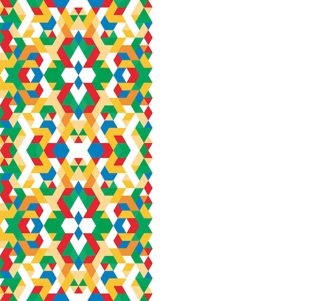 Fondo de formas geométricas. Patrón de mosaico colorido. Fondo geométrico colorido.