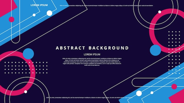 Fondo de formas geométricas planas abstractas