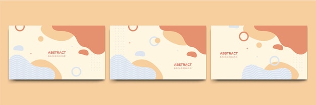 Fondo de formas geométricas planas de Memphis colorido abstracto Composición abstracta con líneas círculo de triángulo de punto cuadrado y estilo plano ondulado Diseño para banner de portada de tarjeta de presentación de cartel