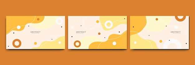 Fondo de formas geométricas planas de Memphis colorido abstracto Composición abstracta con líneas círculo de triángulo de punto cuadrado y estilo plano ondulado Diseño para banner de portada de tarjeta de presentación de cartel