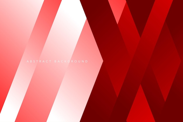 Fondo de formas geométricas rojas abstractas Composición de formas dinámicas rojas mínimas