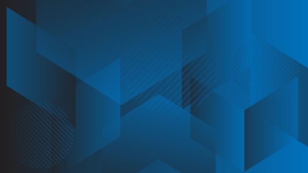 Fondo de formas de gradiente azul geométrico abstracto