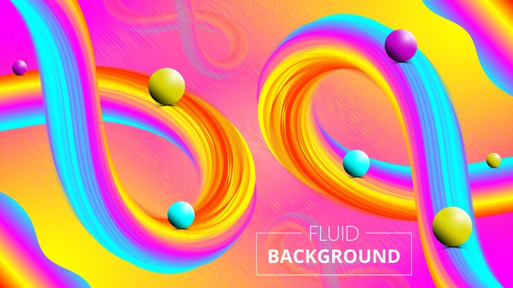Fondo con formas de gradiente fluido