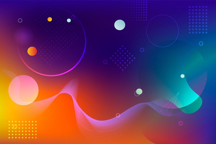 Fondo de formas modernas coloridas abstractas
