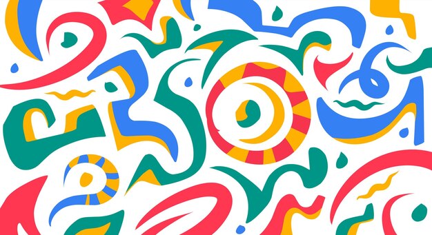 Fondo de formas orgánicas abstractas y coloridas