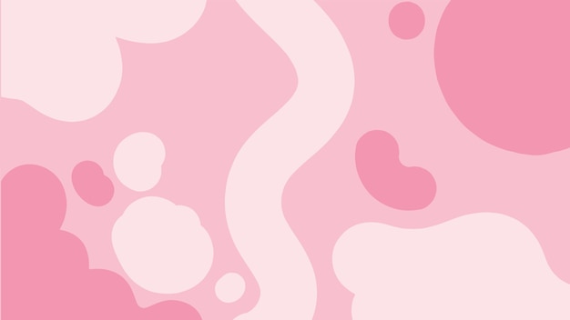 Fondo de formas orgánicas florales abstractos vectoriales