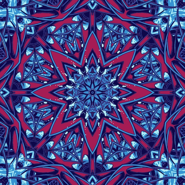 Fondo de fractal de mandala bohemio