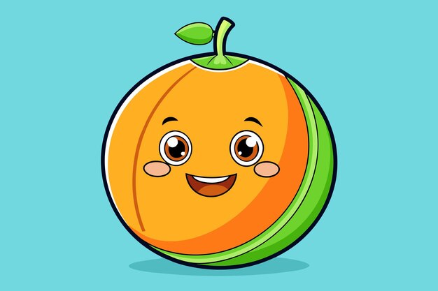 El fondo de la fruta del melón es