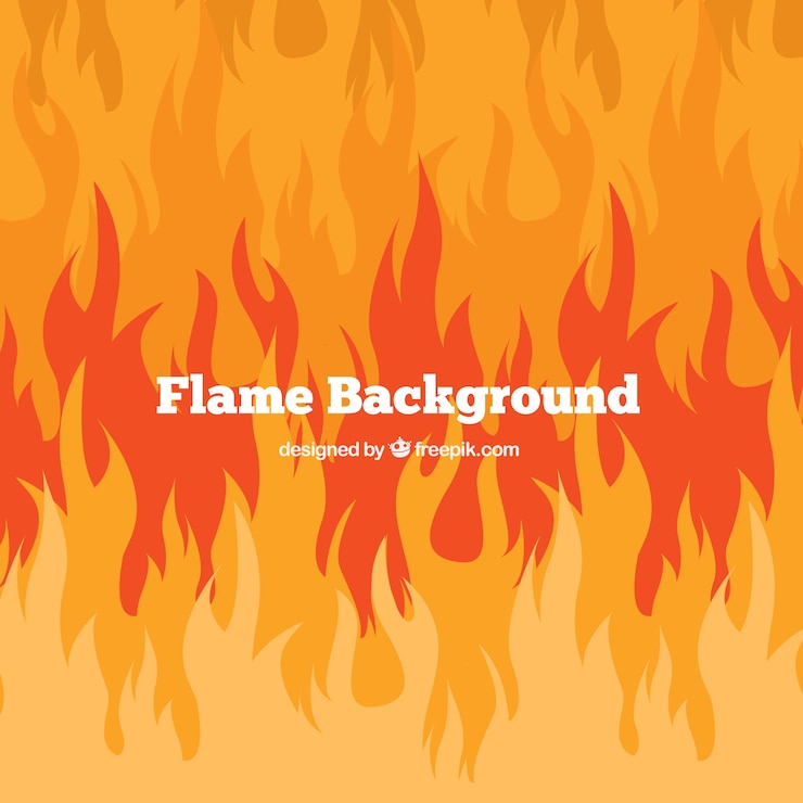 Vector fondo de fuego en diseño abstracto