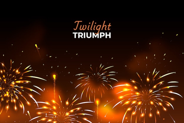 Fondo de fuegos artificiales realistas