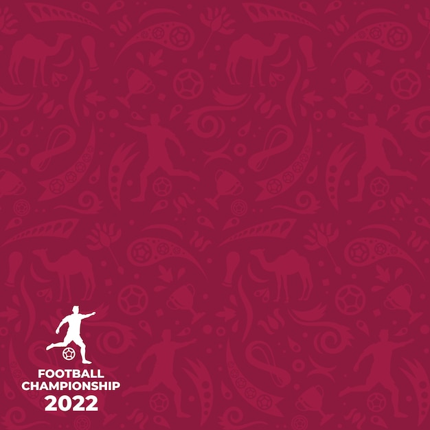 Fondo de fútbol copa del mundo 2022 vector