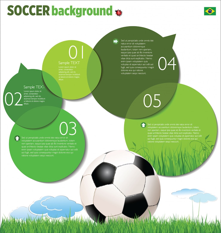 Vector fondo de fútbol