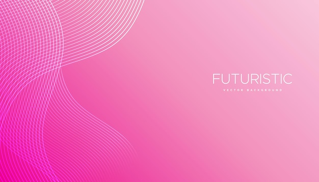Fondo Futurista Abstracto Líneas brillantes estandarte Líneas giratorias elemento Tecnología futurista.