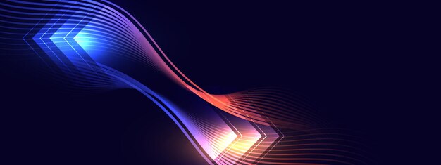Fondo futurista abstracto con luz brillante