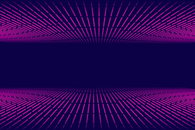 Fondo futurista en estilo retro Paisaje de cuadrícula digital de los años 80 Fondo vectorial para fiesta