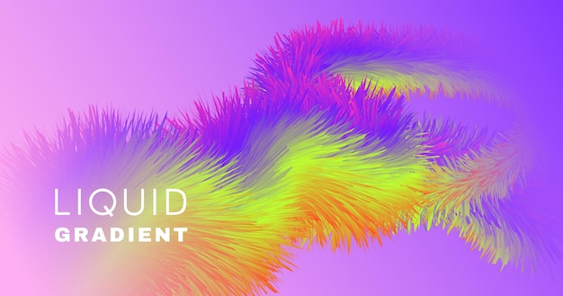 Fondo futurista fluido con forma de fluido de onda colorida