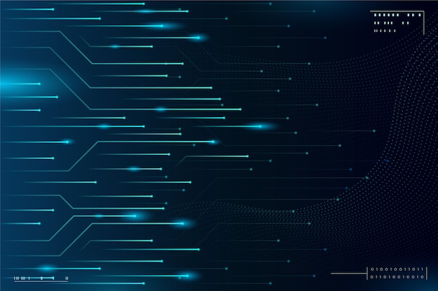 Fondo futurista con gradiente