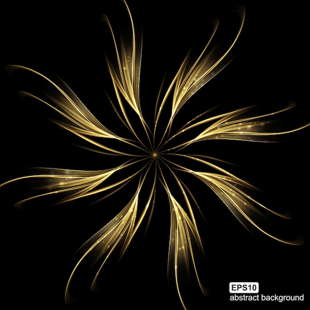 Fondo futurista de onda de luz abstracta