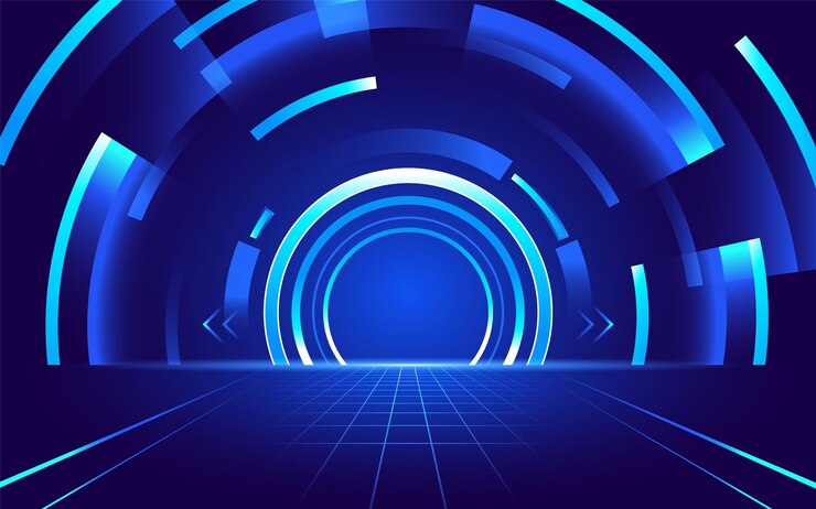 Fondo futurista de tecnología degradada