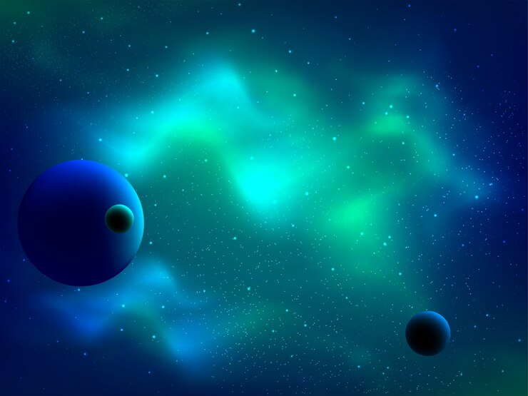 Vector fondo de galaxia cósmica con nebulosa