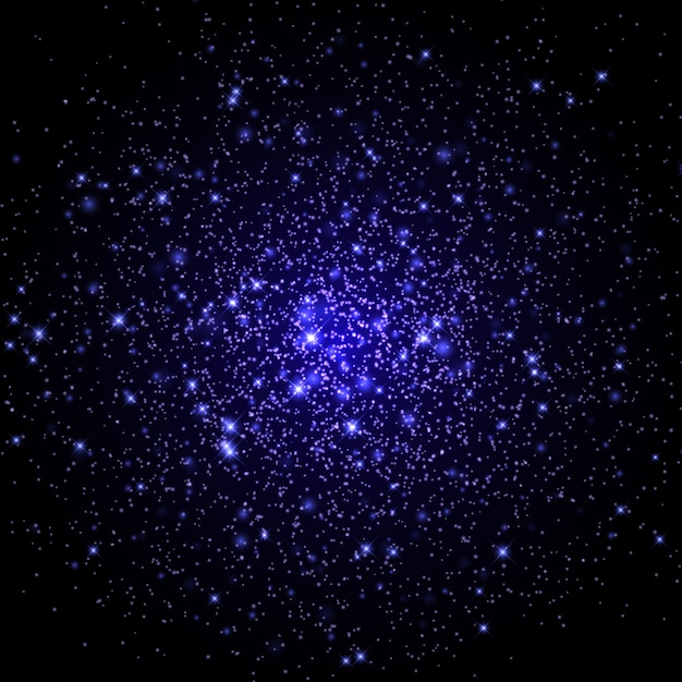 Fondo de galaxia espacial con estrellas