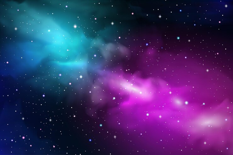 Vector fondo de galaxia con estrellas