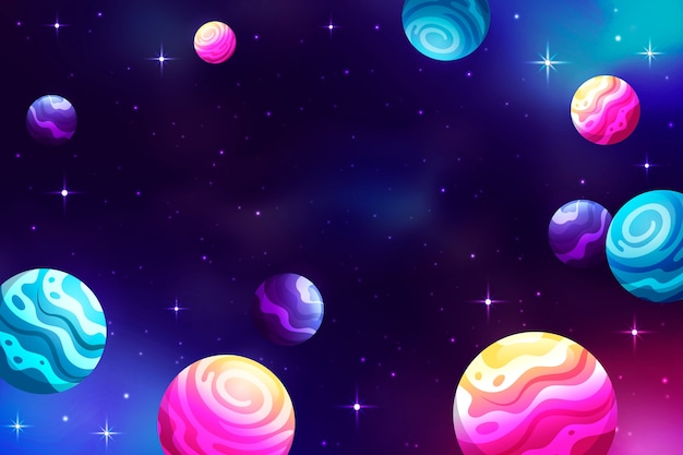 El fondo de la galaxia en gradiente