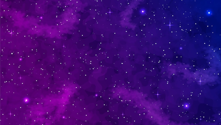 Vector fondo de galaxia realista. exploración espacial