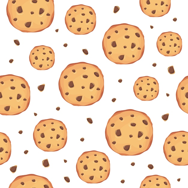 Vector fondo de galletas