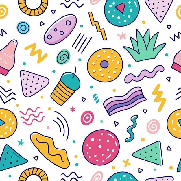 fondo garabateado colorido diseño minimalista