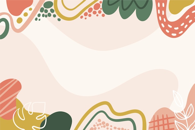 Fondo de garabato abstracto dibujado a mano
