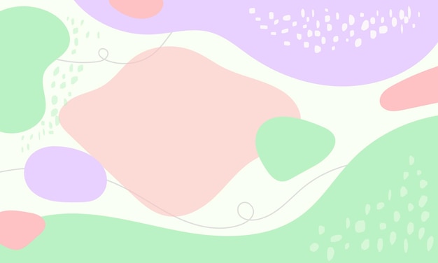 Fondo de garabato abstracto de diseño plano dibujado a mano