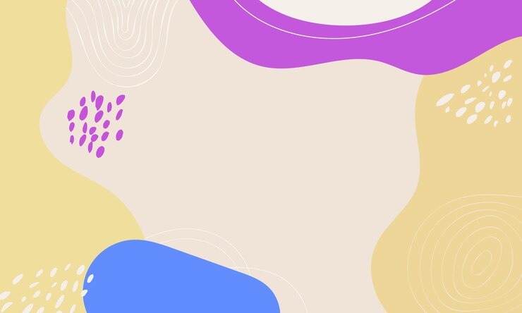 Vector fondo de garabato abstracto de diseño plano dibujado a mano