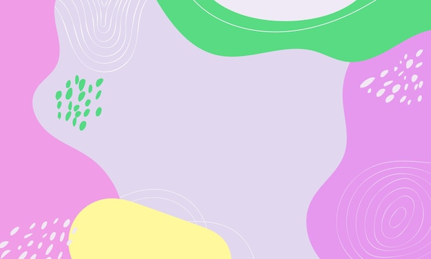 Fondo de garabato abstracto de diseño plano dibujado a mano