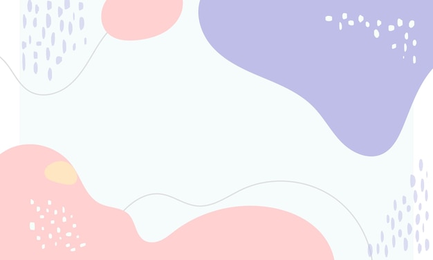 Fondo de garabato abstracto de diseño plano dibujado a mano