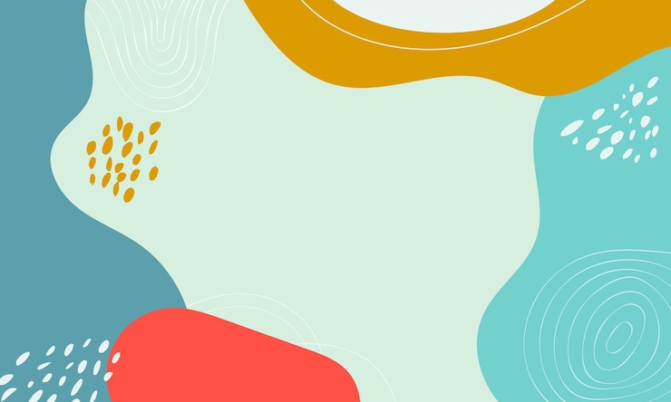 Vector fondo de garabato abstracto de diseño plano dibujado a mano