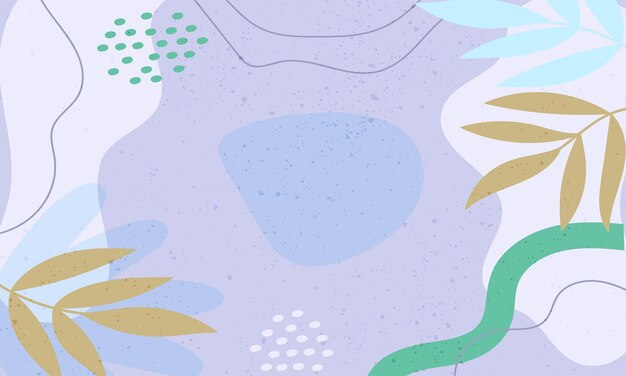 Fondo de garabato abstracto de diseño plano dibujado a mano