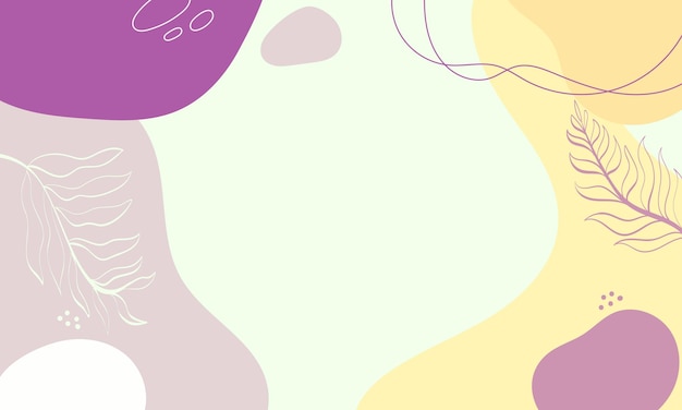 Fondo de garabato abstracto de diseño plano dibujado a mano