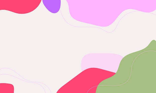 Fondo de garabato abstracto de diseño plano dibujado a mano