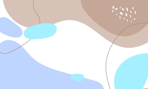 Fondo de garabato abstracto de diseño plano dibujado a mano