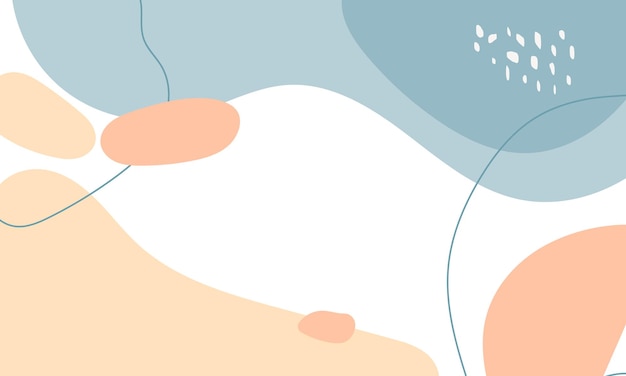 Fondo de garabato abstracto de diseño plano dibujado a mano