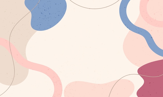 Fondo de garabato abstracto de diseño plano dibujado a mano