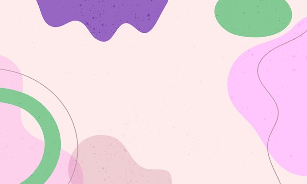 Fondo de garabato abstracto de diseño plano dibujado a mano