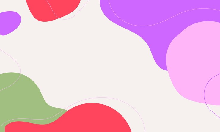 Vector fondo de garabato abstracto de diseño plano dibujado a mano