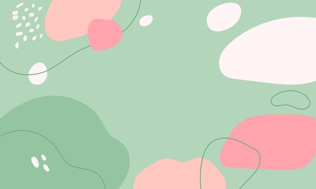 Fondo de garabato abstracto de diseño plano dibujado a mano